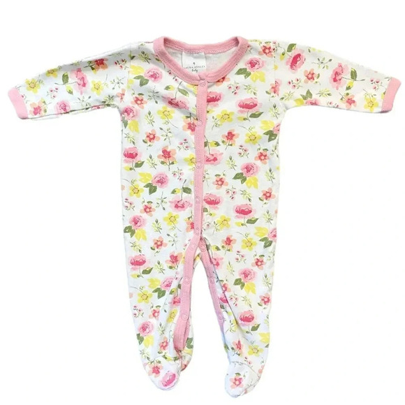 Laura Ashley | Floral Patterned Onesie (0-3 mos) 🌸 - Picture 1 of 4